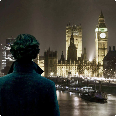 Оформили посадочную страницу для квеста c доставкой на дом «Holmes First Problem»